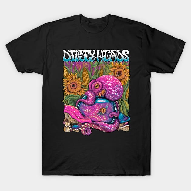 Illustration Band Dirty Heads T-Shirt by trippy illusion